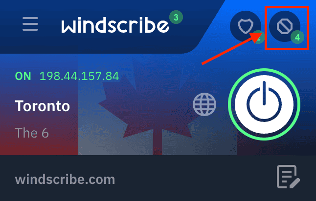 Blocker Menu Button