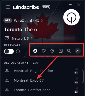 Windows Select Location